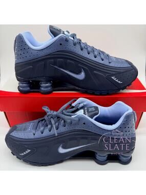 Nike Shox R4 GS Obsidian Blue/Aluminum Kids 6Y Women's 7.5 NIB